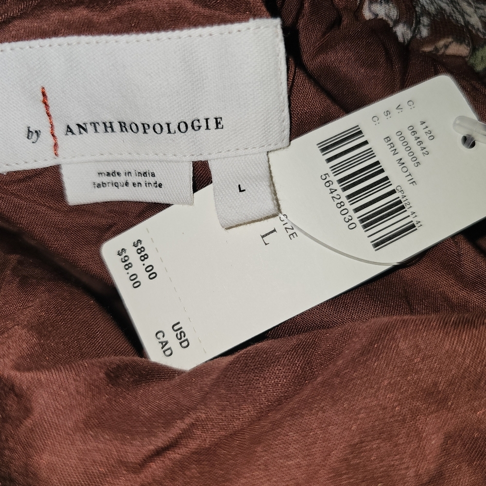 Anthropologie Luca Ruffled Wrap Mini Skirt In L NWT - Picture 7 of 9